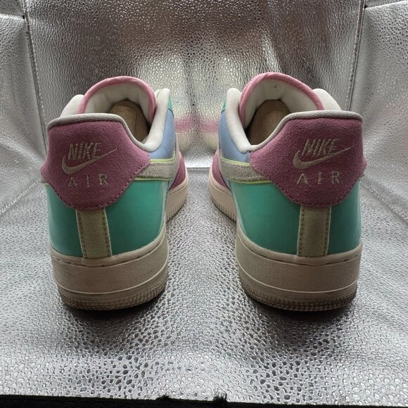 Size 8 Nike‎ Air Force 1 Low Spring Patchwork Mens Multicolor Sneaker AH8462-400 - Picture 8 of 12